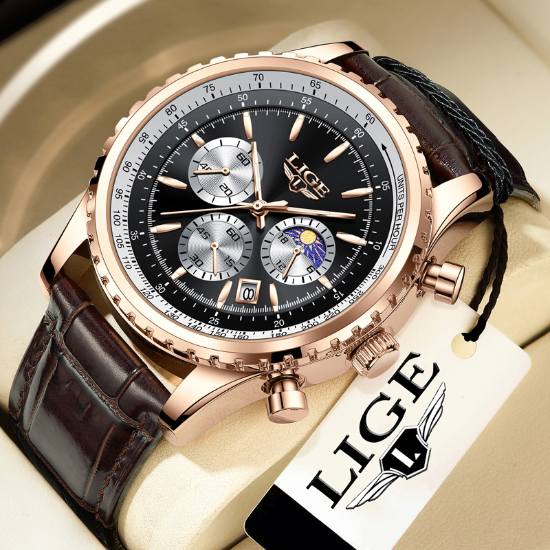 New Fashion Mens Watches LIGE  - Luxury Bags Brands List review and price