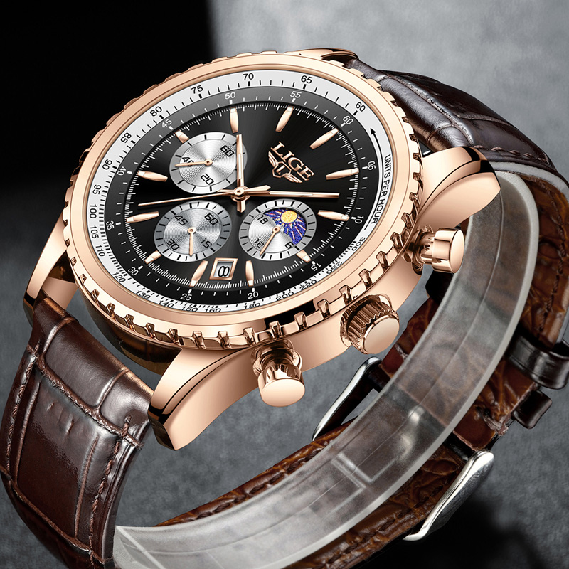 New Fashion Mens Watches LIGE  - Luxury Bags Brands List review and price