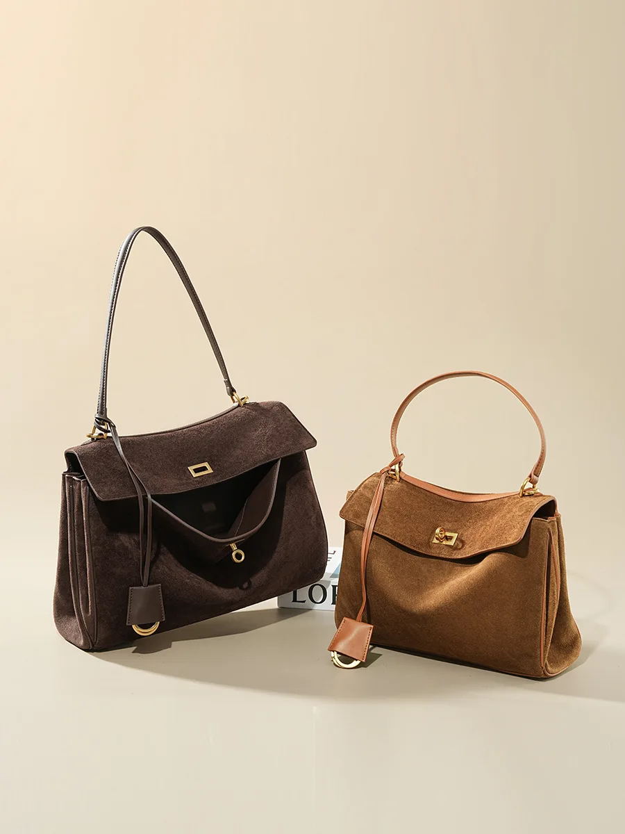 Autumn Winter Women's Suede Ge - Luxury Bags Tote review and price
