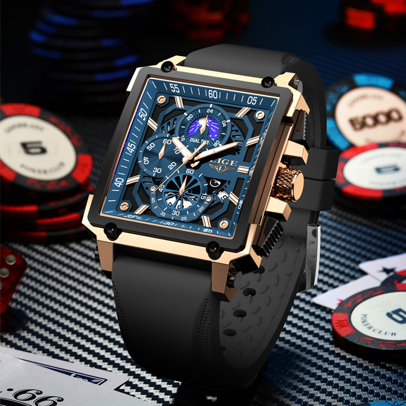 New LIGE Mens Watches Top Bran - Luxury Bags Brands List review and price