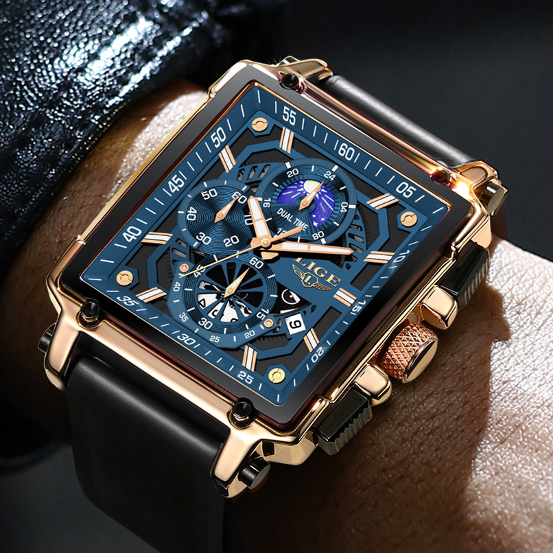 New LIGE Mens Watches Top Bran - Luxury Bags Brands List review and price