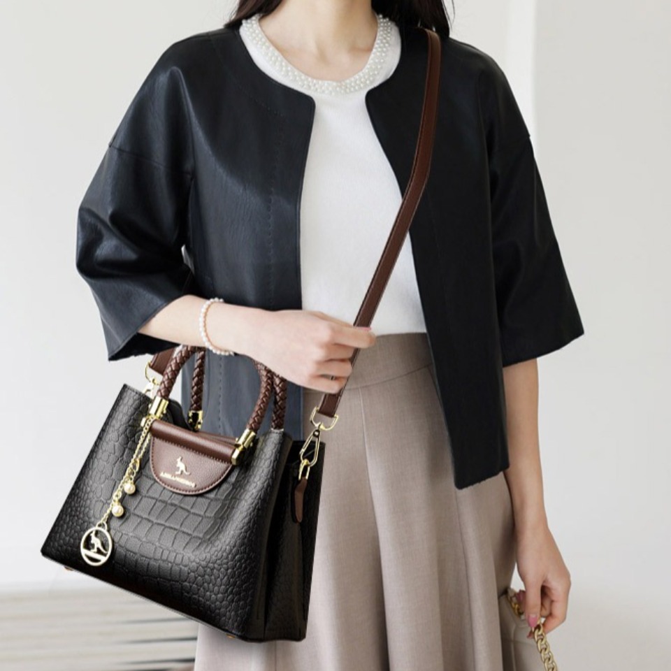 Woven Handle Genuine Brand Hig - Luxury Bag Collection review and price